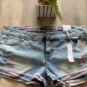 Rue 21 Jean Shorts (flag)